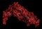 Vascular endothelial growth factor A (VEGF A) protein molecule. 3D rendering. Cartoon representation combined with semi-