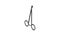 Vascular scissors icon animation