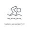 Vascular workout icon. Trendy Vascular workout logo concept on w