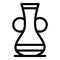 Vase amphora icon, outline style