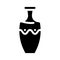 vase clay crockery glyph icon vector illustration