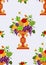 Vase color fruits seamless (wallpaper)