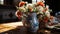 Vase, flower, decoration, table, wood, indoors, nature, pottery, jug