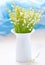 Vase with lily of the valley