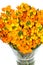 Vase with orange kalanchoe