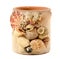 Vase with seashell decorate isolated