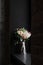 Vase with wedding bouquet