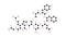 vasopressin molecule, structural chemical formula, ball-and-stick model, isolated image antidiuretic hormone