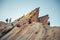 Vasquez Rocks landscape - people