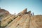 Vasquez Rocks landscape - people