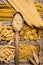 Vast assortment and types of Italian pasta