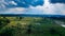 The vast expanse of rice fields is in the northern Padang Lawas