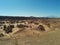 Vast landscape of hoodoo rock formations in Goblin Valley