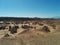 Vast landscape of hoodoo rock formations in Goblin Valley