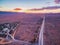 Vast plains of barren land in South Australia.