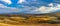 Vast prairie and forest in beautiful autumn. Waterton Scenic Spot, Alberta, Canada.