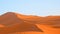 Vast sand dunes in Sahara Desert in Morocco