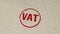 VAT and income VATation stamp and stamping animation