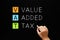 VAT - Value Added Tax On Blackboard