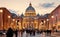 Vatican City Holy See. Dome of St. Peters Basil