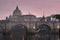 Vatican City, Rome, Italy, Beautiful Vibrant Night image Panorama