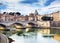 Vatican Dome Tiber River Ponte Bridge Rome Italy