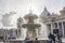 Vatican Fountain at Saint Peter Square.