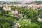 Vatican gardens aerial view