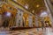 VATICAN, ITALY - JUNE 13, 2015: Large main hall of Sain Peter Basilica in Vatican, indoors view