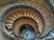 Vatican Museum spiral staircase, viewed from above