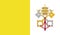 Vatican National Country Flag Official Sign Symbol Illustration