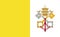 Vatican national flag in exact proportions - Vector