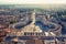 Vatican view of Rome from St. Peter\'s Basilica