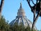 Vaticano - Particolare del cupolone da Viale Vaticano