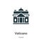 Vaticano vector icon on white background. Flat vector vaticano icon symbol sign from modern travel collection for mobile concept