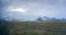 Vatnajokull glacier Iceland far view from road trip