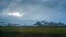 Vatnajokull glacier Iceland far view from road trip