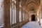 Vaulted arcade in cloister of Monastery of Santa Maria de Santes Creus