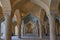 Vaulted ceiling inside of Regents Mosque, Shiraz, Iran.