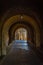 Vaulted entrance to the Iglesia de San Esteban in Spanish villag