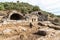 Vaulted monument tomb at Euromos ancient site in Mugla province of Turkey