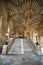 The vaulted staircase in Bodley Tower. Christ Church. Oxford University. England