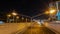VDO time lapse, a view of the lamp posts and car lights passing beautifully in the