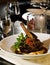 Veal shank in a warm light