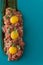 Veal tartar with quail yolks and toast