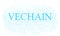 Vechain cryptocurrency coin word cloud.