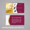 Vecrot business card template. Modern abstract luxury style for business visiting card, label, sticker, badge.