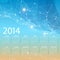 Vector 2014 calendar grid design