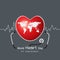 Vector 29 september world heart day concept design