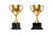 Vector 3d Blank Golden Champion Winner Cup Icon Set Closeup Closeup Isolated on White Background. Design Template of